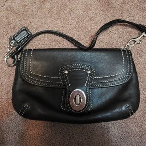 Black coach wristlet